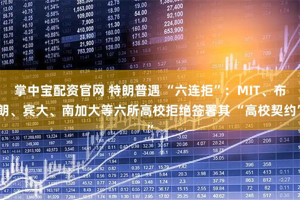 掌中宝配资官网 特朗普遇 “六连拒”:MIT、布朗、宾大、南加大等六所高校拒绝签署其 “高校契约”