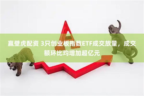 赢壁虎配资 3只创业板指数ETF成交放量，成交额环比均增加超亿元